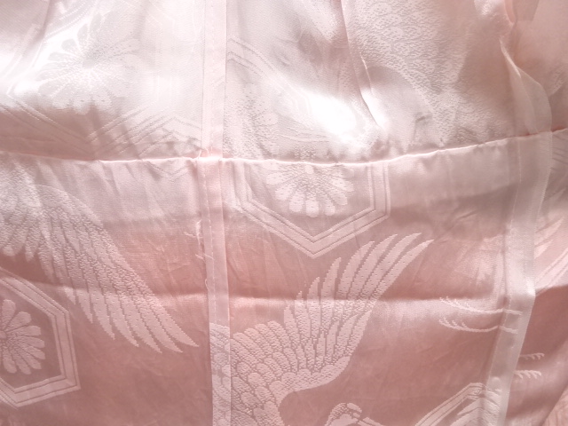  鴛鴦に枝梅模様子供着物（長襦袢・被布付き）